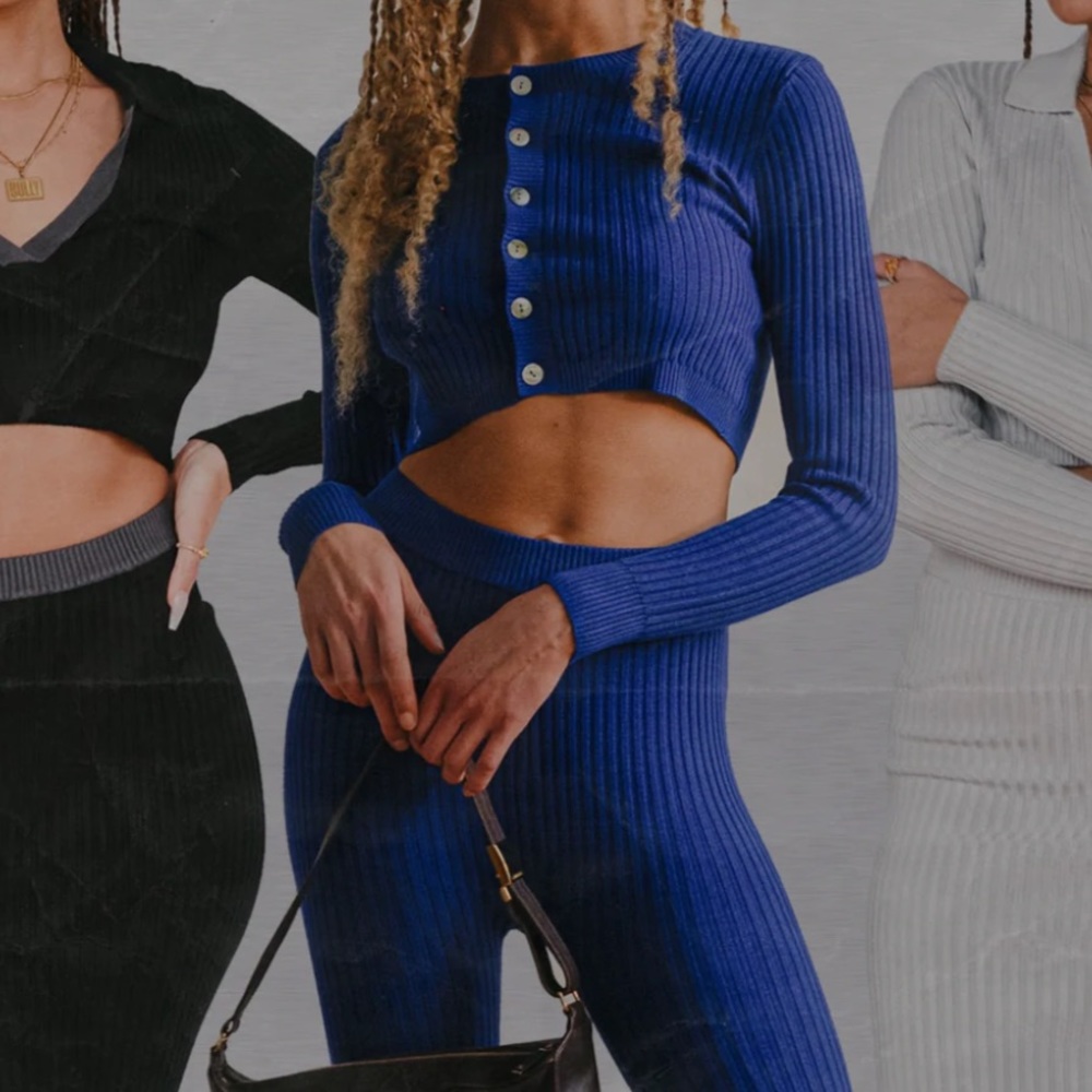 437 blue cardigan